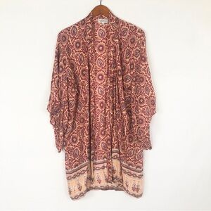 Arnhem Kimono Floral‎ Size S Orange Red